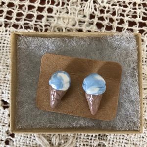 Ice Cream Cone Earrings - never worn